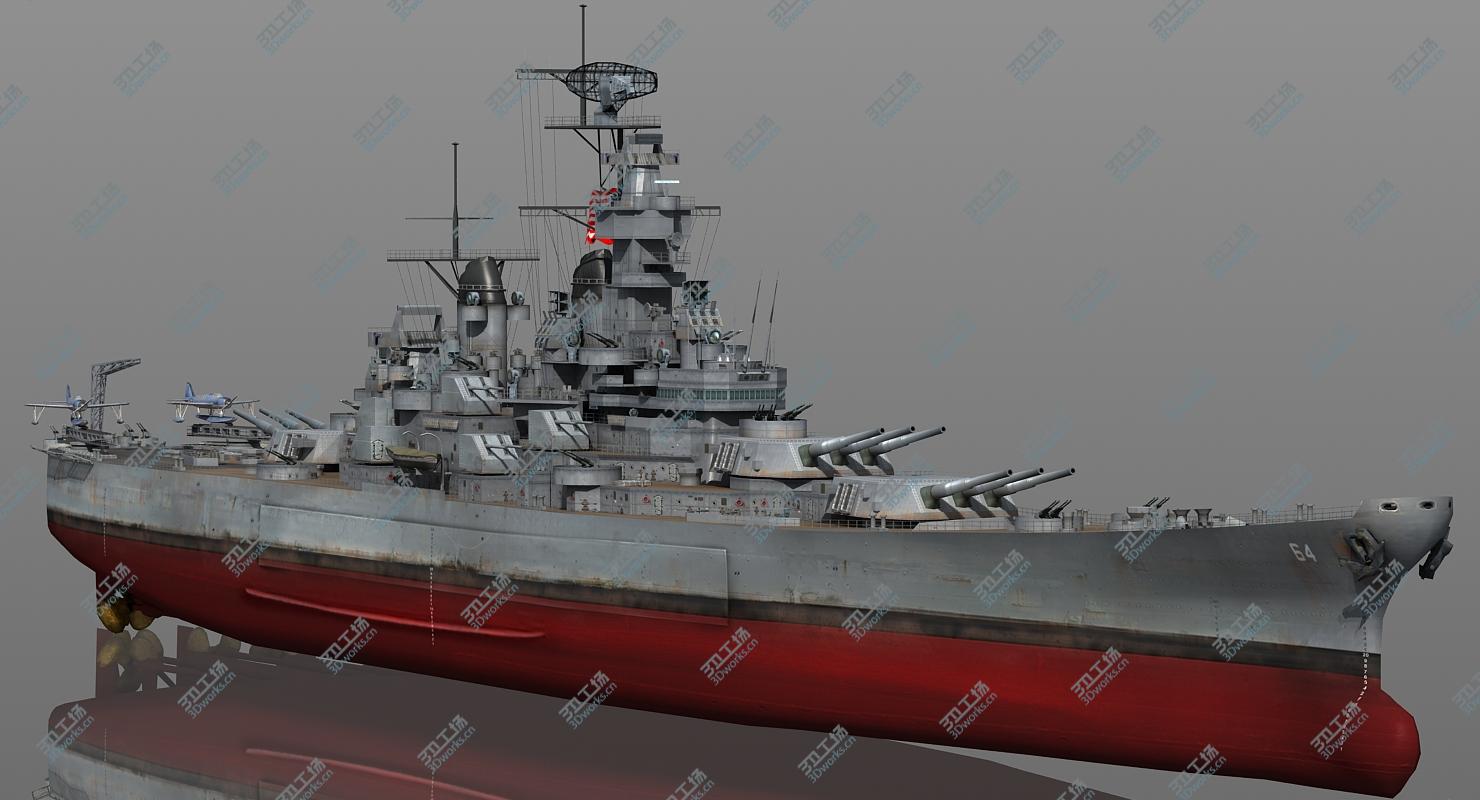 images/goods_img/2021040162/3D model Battleship USS Wisconsin BB-64 WWII 1942-1945/1.jpg